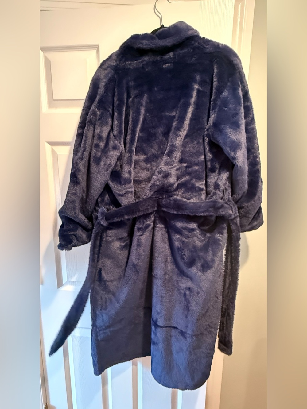 Plush Minky Couture Robe - Deep Navy - Picture 3 of 5